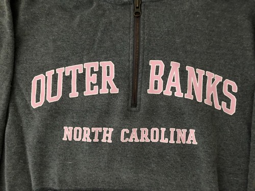 Women’s Champion Outer Banks Gray Hooded Hoodie w/Zipper, Size Small - Picture 2 of 4