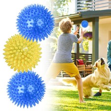 Indestructible Dog Toys for Aggressive Chewers - Squeaky Dog Ball Pack of Three