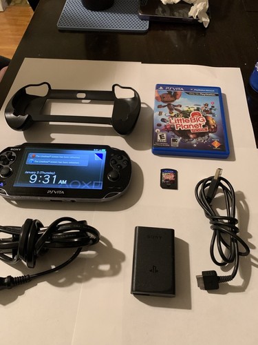 Playstation Vita Pch 1001 Firmware 2 61 Ps Vita 4gb Little Big Planet Grip Ebay
