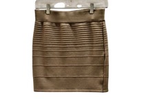 Women's Debut Taupe Bando Mini Skirt Size M