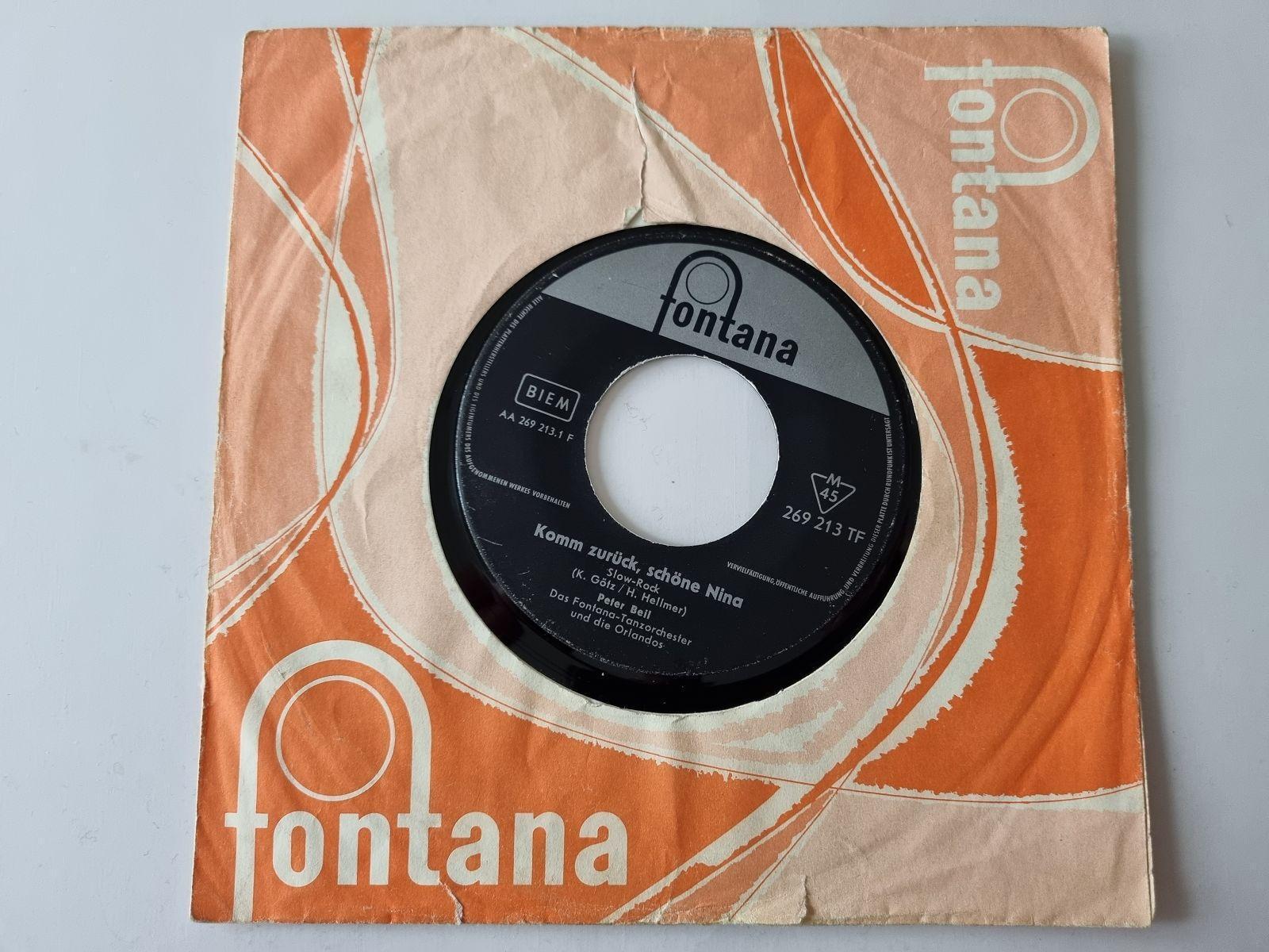 7"" Single Peter Beil - Komm zurück, schöne Nina Vinyl Germany