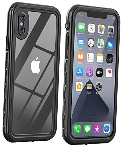 for iPhone X/Xs Waterproof case Life Snowproof iPhone X/Xs 5.8 inch BLACK