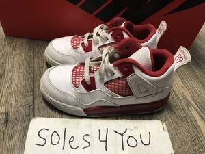 jordan 4s red and white