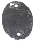 Plaque d’identité modèle 1878 allemand WW1 14 18