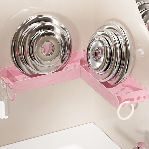 Rotatable Storage Rack Household Bathroom Accessories Kitchen Shelves - Picture 4 of 9