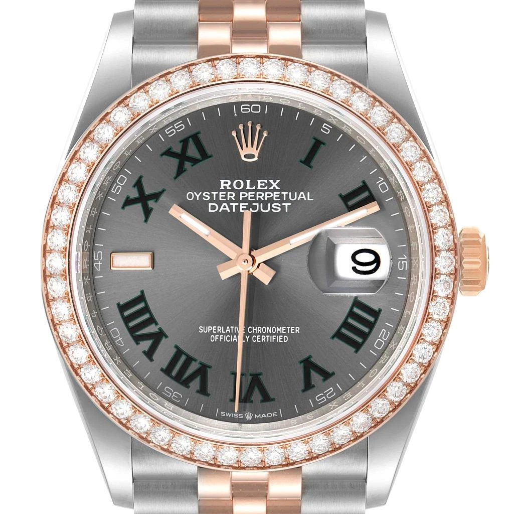 rolex wimbledon diamond bezel