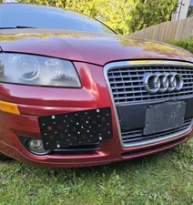 Bumper Tow Hook License Plate Mount Bracket for AUDI A3 & A3 Quattro 2004-2013