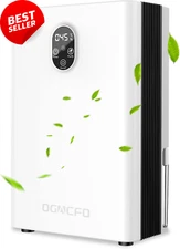 BUPPLEE 95OZ Dehumidifier, 1000 Sq.Ft, Quiet with Drain Hose, Sleep Mode