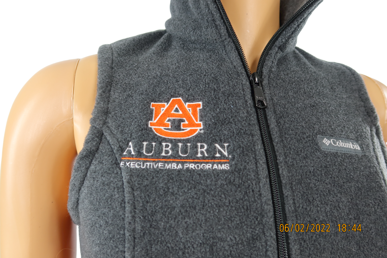 Colombia Auburn University Tigers Executive MBA Program Gray Fleece Vest Sz  S | eBay