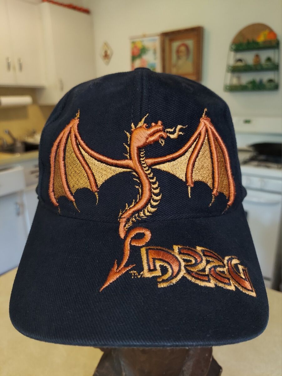 Vintage Dragon Embroidered Snapback Dad Hat Black Taiwan Vintage Dragon Embroidered Snapback Dad Hat Black Taiwan