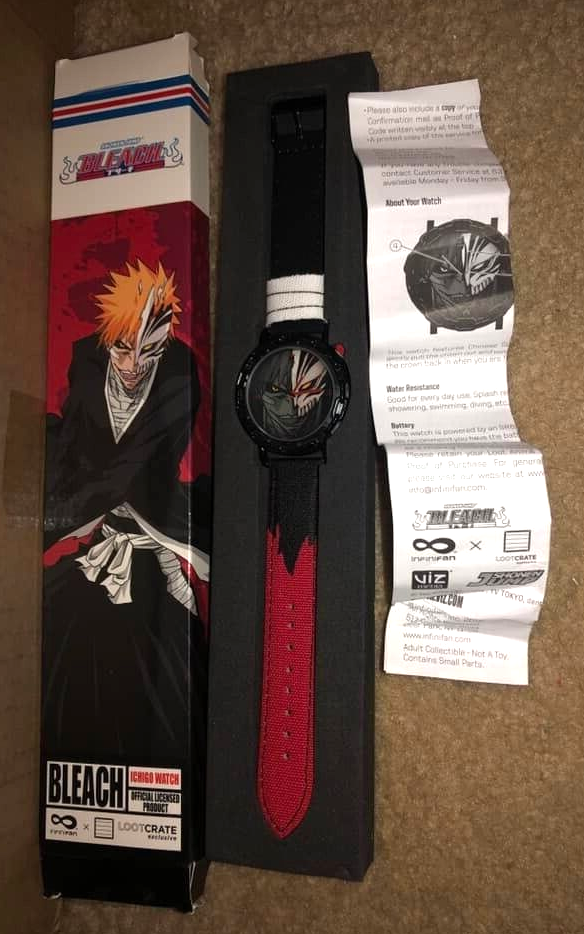 Loot Crate Anime Bleach Wrist Watch Ichigo Zangetsu Sept 2016 for