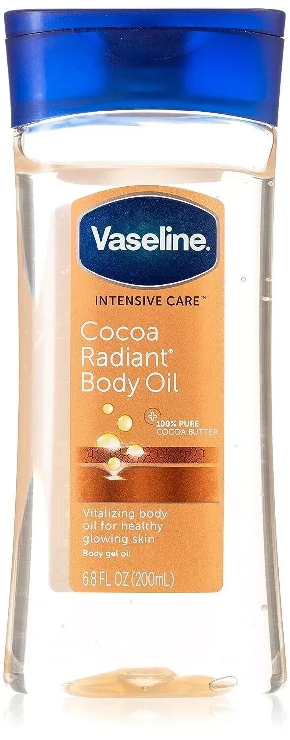 Vaseline Cocoa Radiant Body Oil 200ml with free global shipping