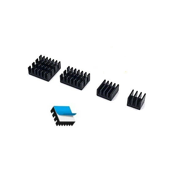 Raspberry Pi Heat Sink Kit Black - For Pi4 / Pi3 / Pi2 / Pi1 / Pi Compute Module