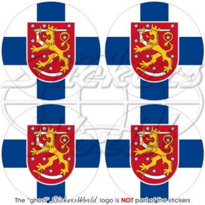 FINNLAND Stoßstange Helm FINNISCH SUOMI Vinyl Aufkleber Sticker 50mm x4
