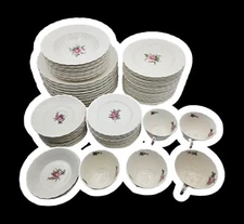 Spode's Jewel Copeland England Billingsley Rose 2/8867 pattern 83 Pcs dinner set