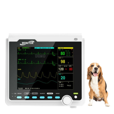 CMS6000 VET Veterinary Monitor  8'' TFT color LCD ECG, RESP, SpO2, PR, NIBP TEMP