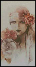 Art Deco Beauty Counted Cross Stitch Chart No.24-133