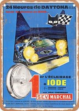 Metal Sign - 1969 24 Hours Of Daytona Lola Chevy Sev Marchal