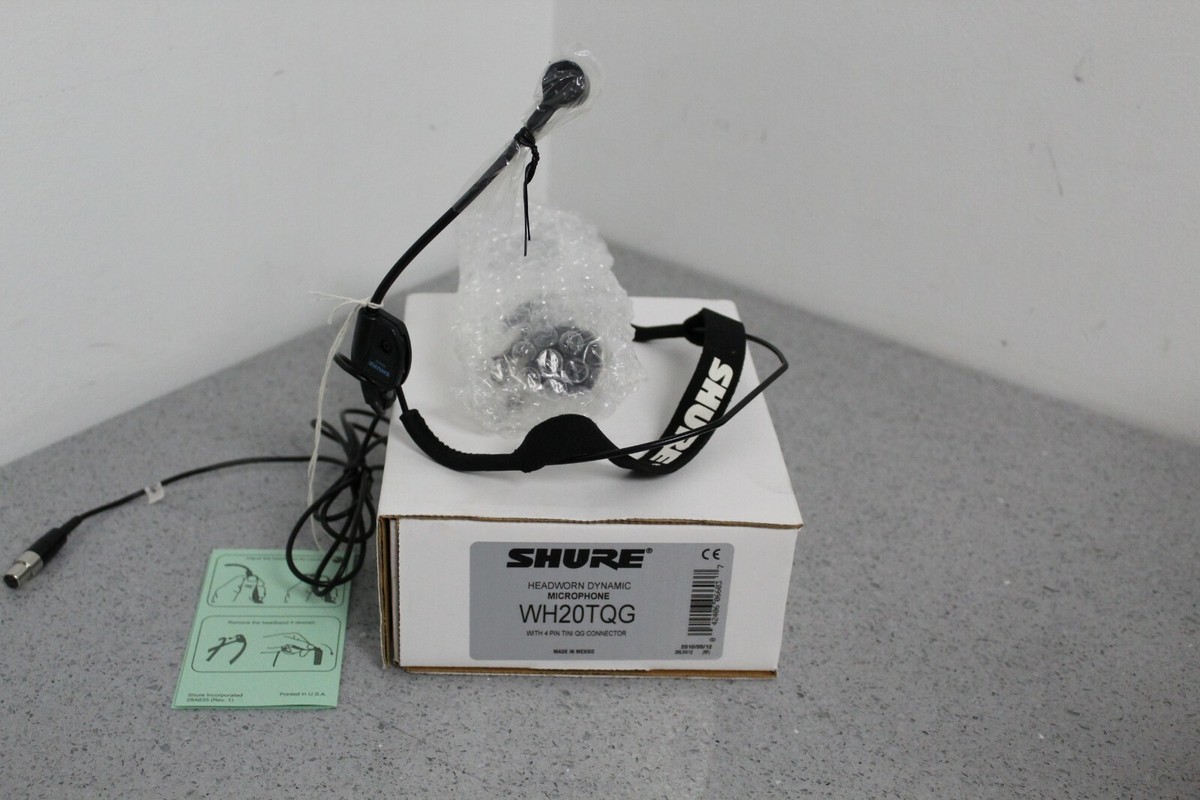 NEW Shure WH20TQG Dynamic Headset Microphone with 4 Pin NEW Shure WH20TQG Dynamic Headset Microphone with 4 Pin