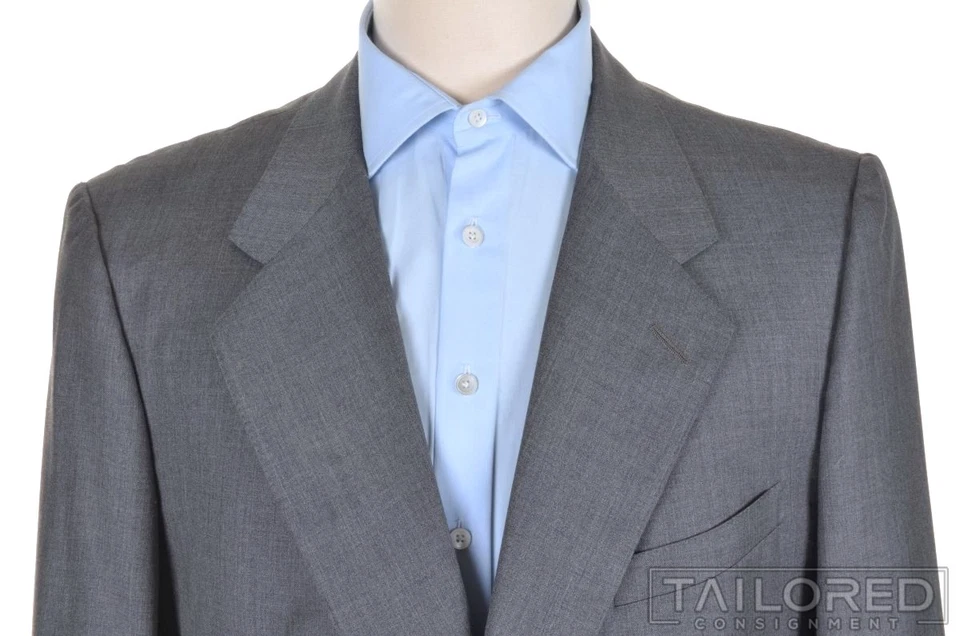 ALAN FLUSSER Savile Row Holland & Sherry 羊毛西装外套运动外套 - BESPOKE 44 R — 第 3/4 张图片