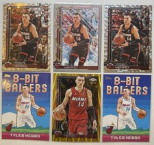 2025-26 Topps Chrome Tyler Herro Gold RayWave SSP /50 + 5 Card Lot Heat