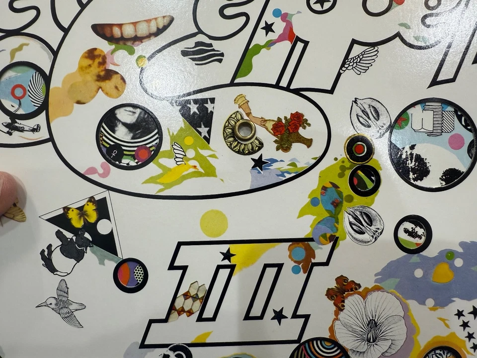 LED ZEPPELIN III - UNPLAYED NM VINYL LP W/ WORKING WHEEL CRC TOP SHAPE LOW# Foto 2 de 4