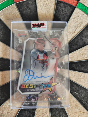 2025 Bowman's Best Baseball Best-Tek Autograph JJ Wetherholt Auto SP Card 99/99