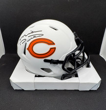 MIKE DITKA signed CHICAGO BEARS LUNAR Mini Football Helmet w/COA BECKETT PROOF