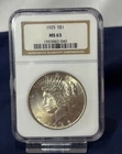 1925 Peace Dollar $1 NGC MS63