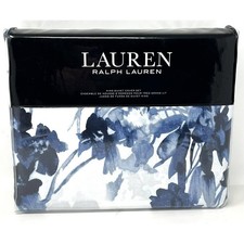 Ralph Lauren FLORA Floral KING Duvet Cover Set Pillow Shams 3PCs NIP Blue Multi