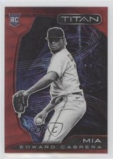2022 Panini Chronicles Titan Ruby Wave Prizm 69/199 Edward Cabrera #6 0a3