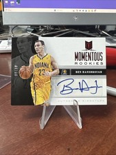 2012-13 Panini Momentum Momentous Rookies Red  /10  Ben Hansbrough #74 Auto Rc