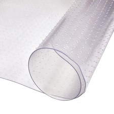 Anti-Slip PVC Chair Mat for Carpet, 48x36 Inch Clear Foldable Frosted Floor Mat