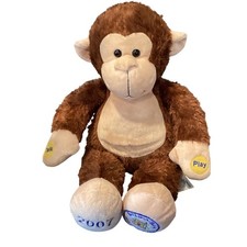 Build-A-Bear Workshop Brown Monkey Plush 2007 Talk Play  read description