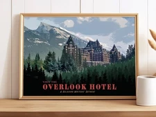 Overlook Hotel Poster The Shining Inspired Movie Print Wall Art Noframe