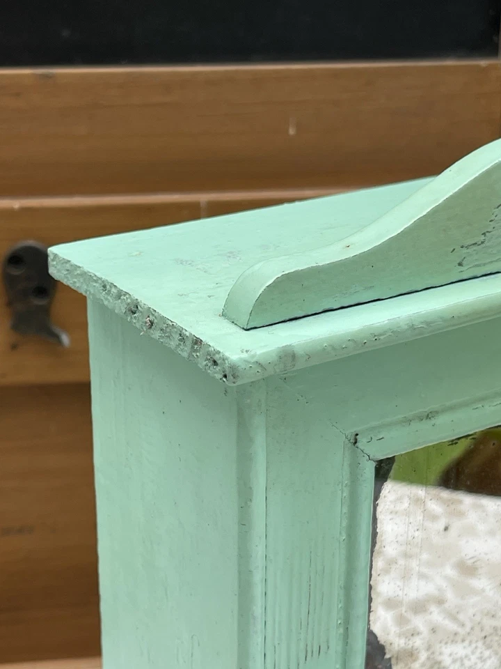Ancienne Armoire de Poupée avec Miroir - Epoque Début XXe Jouet Vintage - Photo 2/4