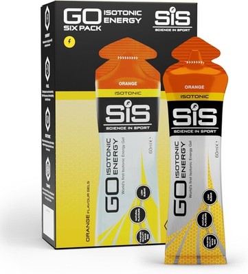 SIS Science in Sport GO Isotonic Energy Gel, Orange - 6 x 60ml