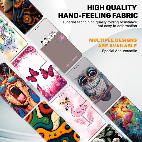 Wallet Flip Pattern Leather Case Cover For iPhone 13 12 Mini 11 Pro Max 8 7 Plus - Picture 4 of 31