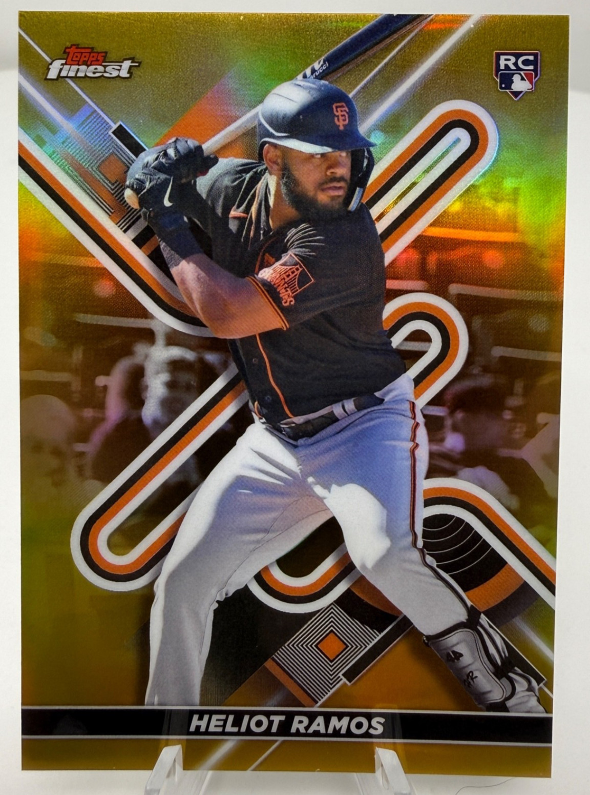 2022 Topps Finest Heliot Ramos Gold Refractor RC Rookie #82 Serial /50 Giants