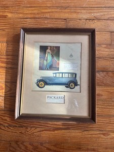 Vintage Packard Advertising Framed