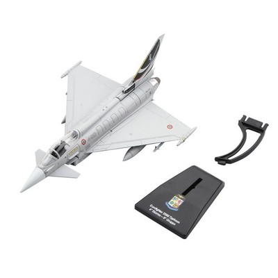 Eurofighter EF-2000 Typhoon Legierung Modell 1:100 Maßstab 16cm Sammler w Stand
