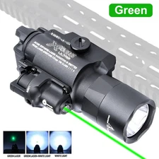 X400 1000lm LED Flashlight Pistol Light Green Laser Dot Sight Pendant Lamp Torch