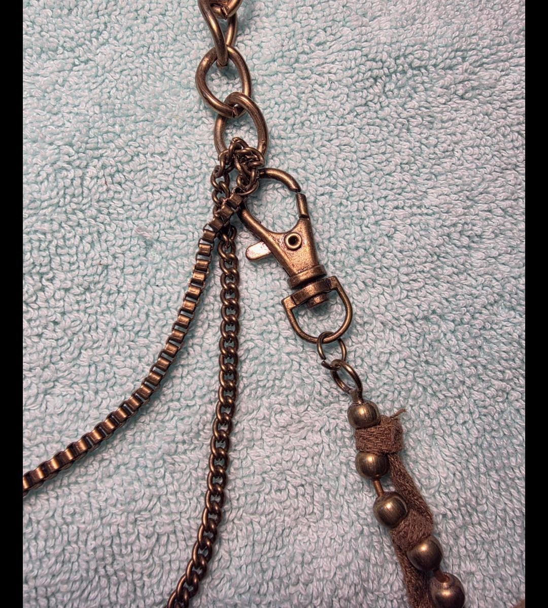 Boho Steampunk Multi-Strand Statement Necklace An… - image 7