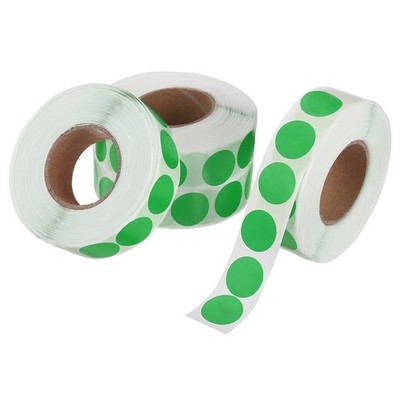 4000 Pcs 4 Roll 0.5 Inch Colored Dot Stickers Labels, Green