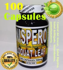 100 Loquat leaf capsules - Capsulas de nispero - Capsulas de mispero