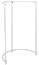 SSWBasics Boutique White Pipe Half Round Clothing Rack 35”W x 35""D x 54”H