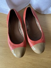 Marc O Polo Damen Ballerinas, Leder, rot-beig...