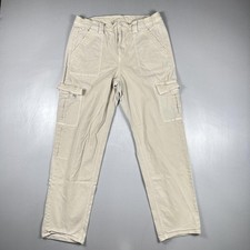 American Eagle Cargo Pants Womens 14 Reg Stretch Beige Khaki Baggy Streetwear