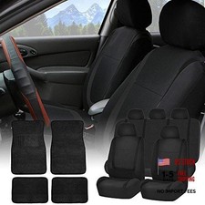 FH-FB032115 Unique Flat Cloth Seat Covers with F14407 Premium Carpet Floor
