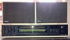 SABA HiFi Studio 8070 Stereo Radio Receiver mit Boxen weiß Vintage 1974-1978